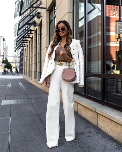 all white outfit with gucci belt|how to wear a Gucci belt.